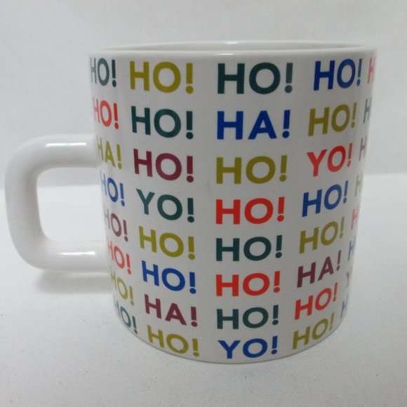 Kate Spade Saturday Ho! Ha! Yo! Mug Cup Microwave & Dishwasher Safe - Picture 5 of 13